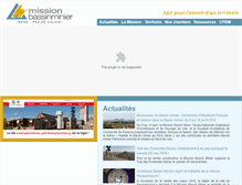 Tablet Screenshot of missionbassinminier.org